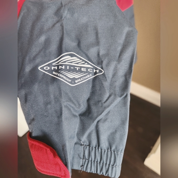 EUC Men's Columbia Omni Tech Red Gray Removable Hood Jacket, Size Large - Picture 7 of 15